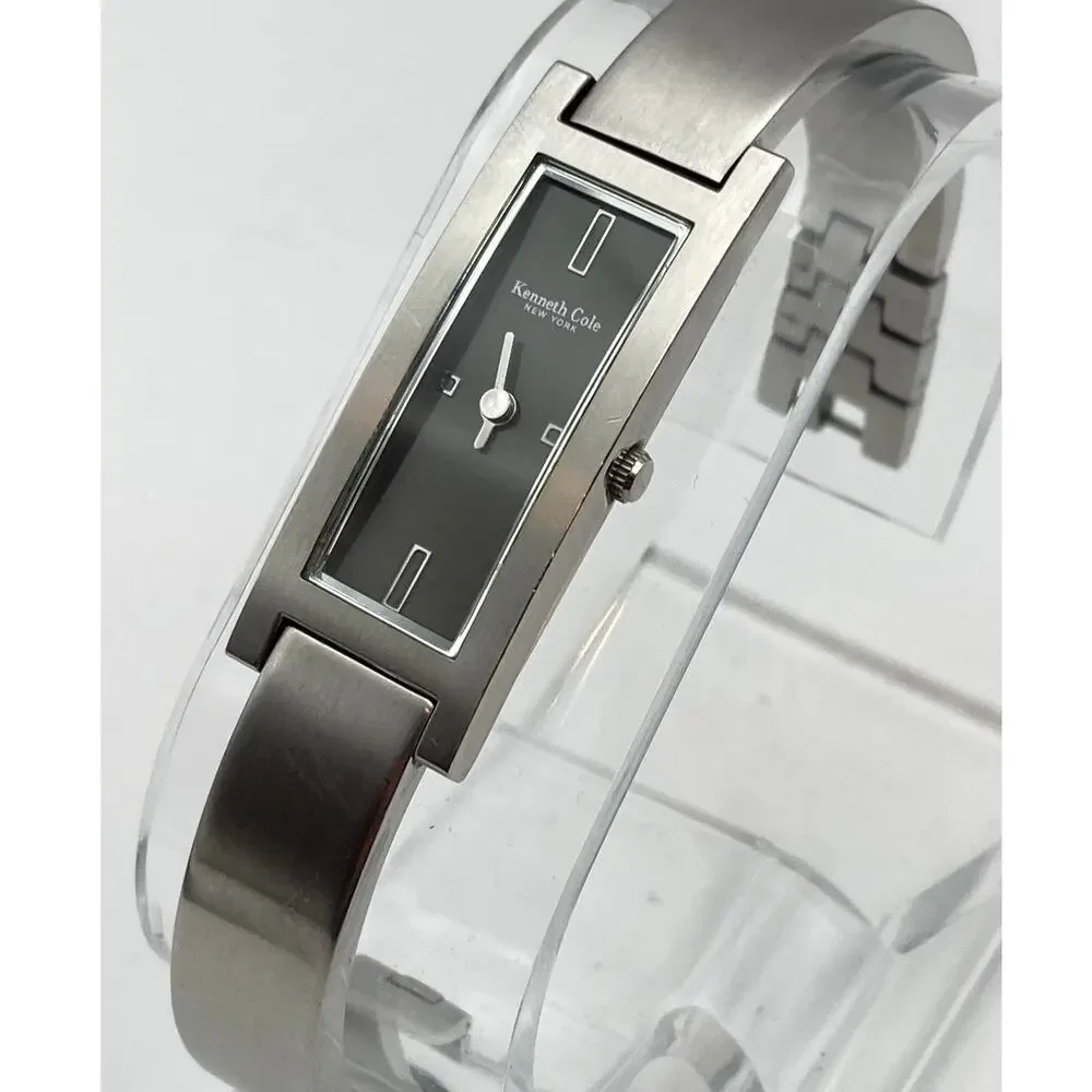 Kenneth Cole New York KC4210 Women's Tank Watch 15mm New Battery WR Wrist 5.5
